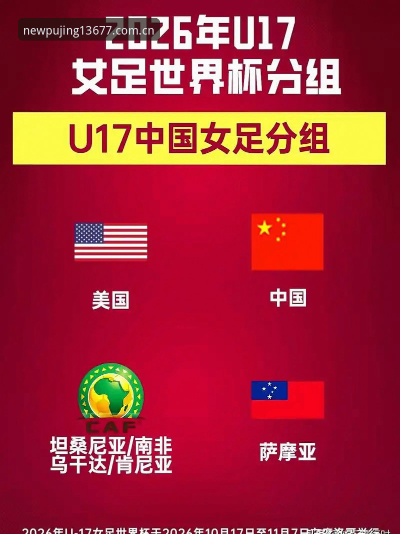 U17世界杯抽签结果对比：中国男足遭遇西班牙女足直面美国，新浦京体育带您直击赛事动态